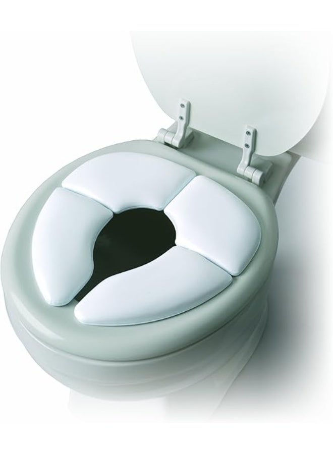 ممز بلانيت قاعدة حمام مبطنة للاطفال قابلة للطي مقعد نونية محمول حمل مقعد تدريب مرحاض للاطفال مناسب للسفر مريح وآمن - Image 1